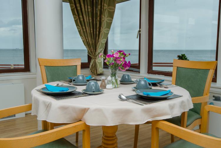 Dining room in Lammermuir House Care Home
