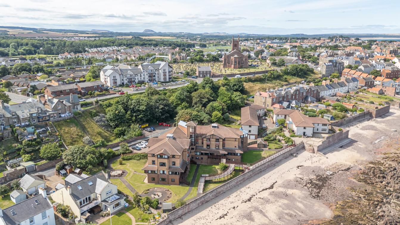 lammermuir house care home and dunbar drone photo